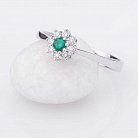 Помолвочное кольцо с изумрудом и бриллиантами LDR0599-p от ювелирного магазина Оникс
