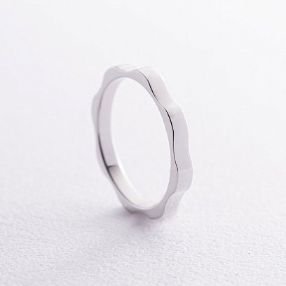 Кольцо "Холли" в белом золоте к07448 №3