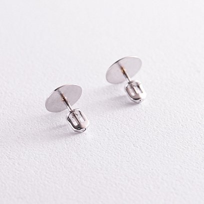 Золоті сережки - пусети "Дзеркальні" с07887 №5