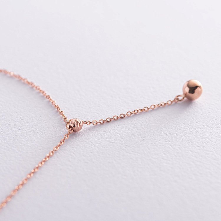 Золоте кольє "Кулька" 860354 від ювелірного магазину Онікс - 3