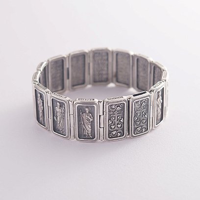 Серебряный браслет "Двенадцать апостолов" 141436