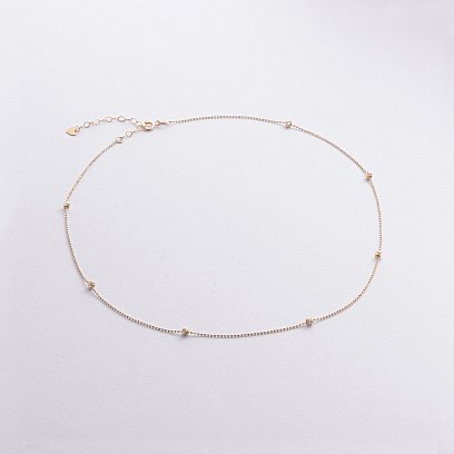 Колье "Шарики" в желтом золоте кол02586