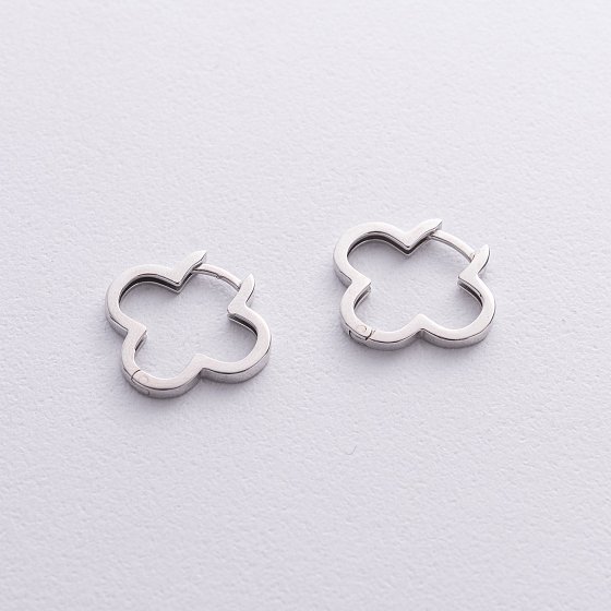 Сережки "Конюшина" в сріблі 122755