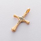 Серебряный крестик "Спаси и сохрани" 132887 от ювелирного магазина Оникс - 1