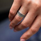 Серебряное обручальное кольцо "Вышиванка" 1114обр от ювелирного магазина Оникс - 20