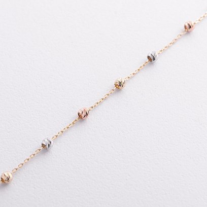 Браслет "Кульки" у жовтому золоті б05516 №3