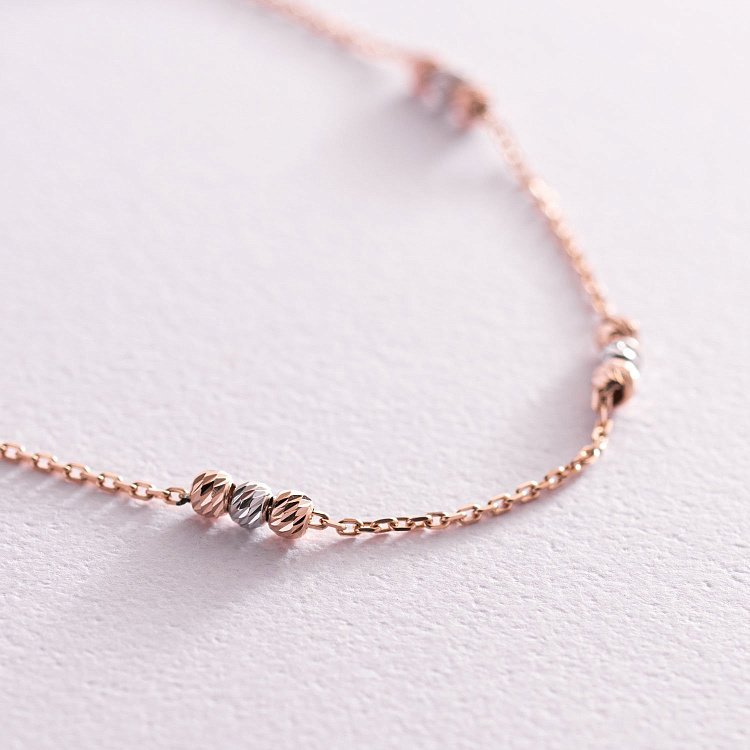 Золотий браслет на ногу б03643 від ювелірного магазину Онікс - 2