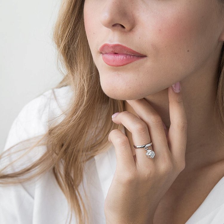 Срібні сережки "Кубик рубик" 122232 від ювелірного магазину Онікс - 4