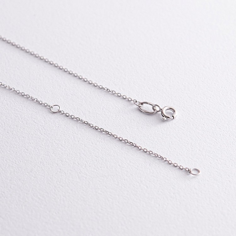 Золотое колье "Крестик" с бриллиантами 112841121 от ювелирного магазина Оникс - 3