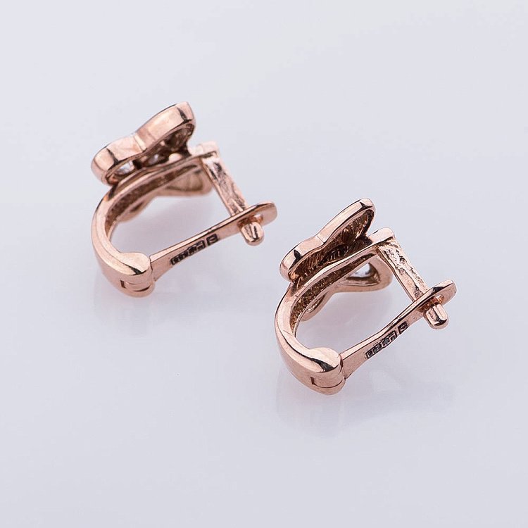 Золоті сережки "Метелики" с02379 від ювелірного магазину Онікс - 2