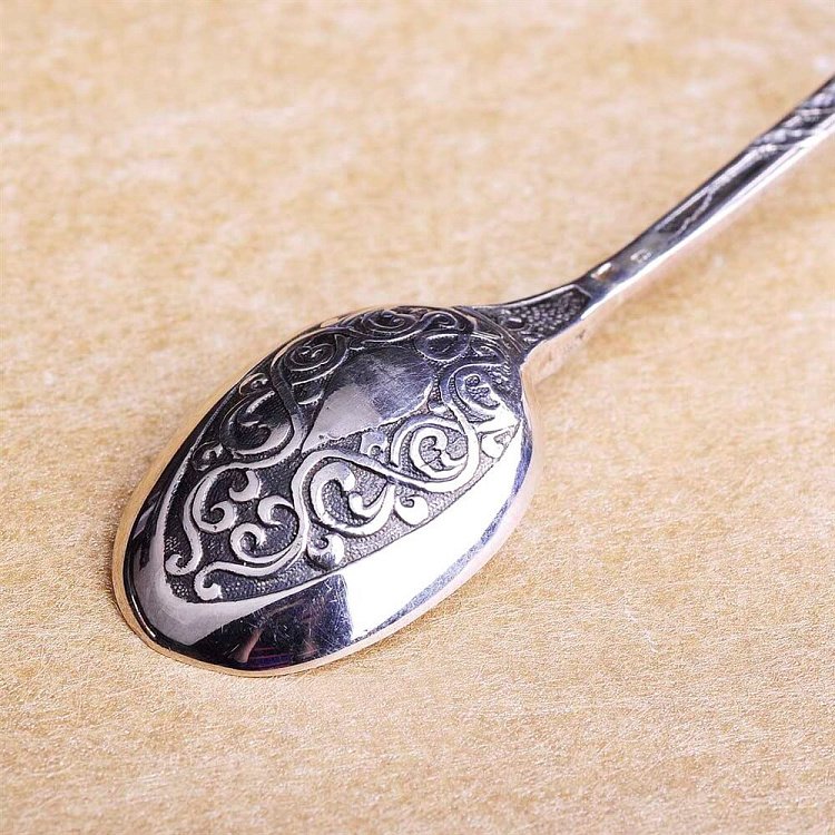 Срібна ложка "Хрестик" 24014 від ювелірного магазину Онікс - 2