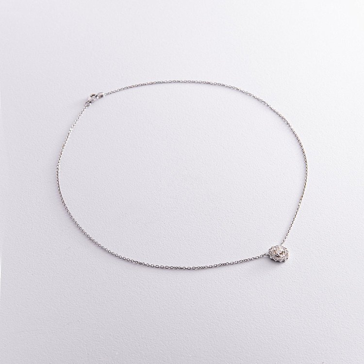 Золотое колье с бриллиантами колм0289 от ювелирного магазина Оникс - 2