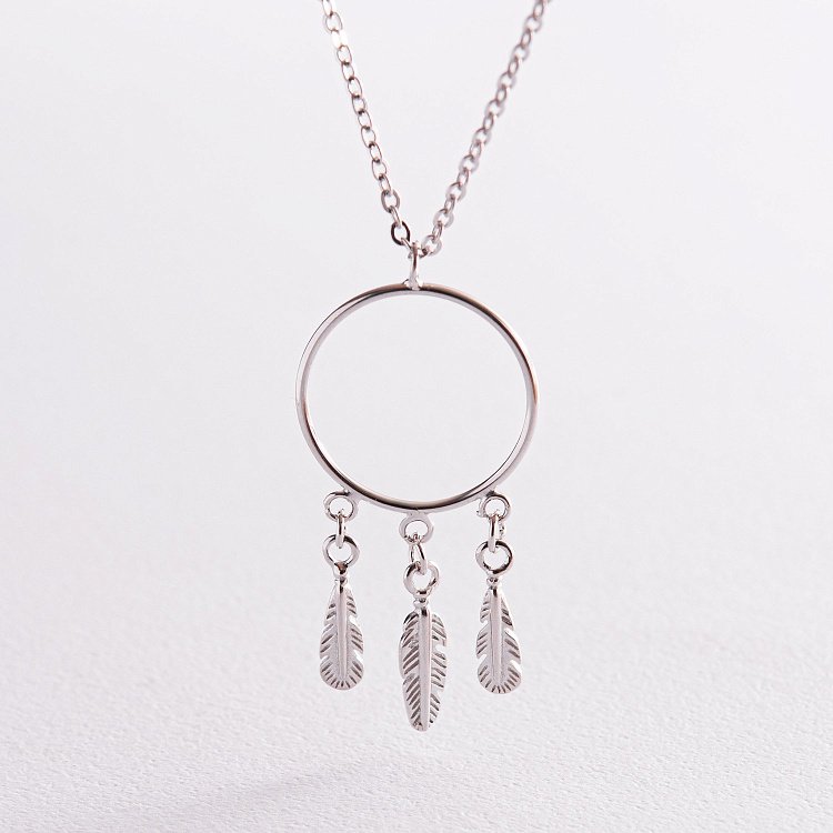 Срібне кольє "Ловець снів" 18835 від ювелірного магазину Онікс