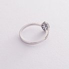 Золотое помолвочное кольцо с сапфиром и бриллиантами к222б от ювелирного магазина Оникс - 2