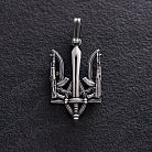 Подвеска "Герб Украины - Тризуб" в серебре 133150 от ювелирного магазина Оникс