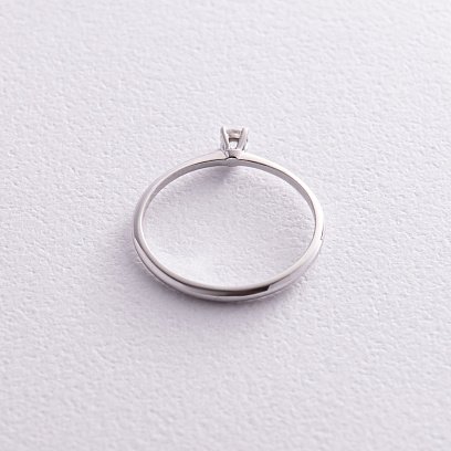 Заручальна золота каблучка з діамантом 229421121 №5