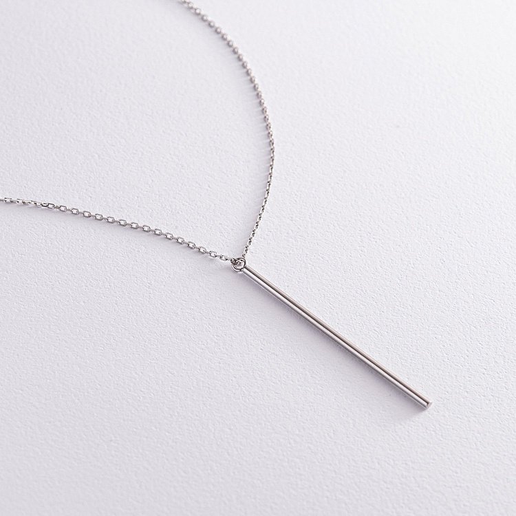 Срібне кольє "Мить" 181038 від ювелірного магазину Онікс - 2