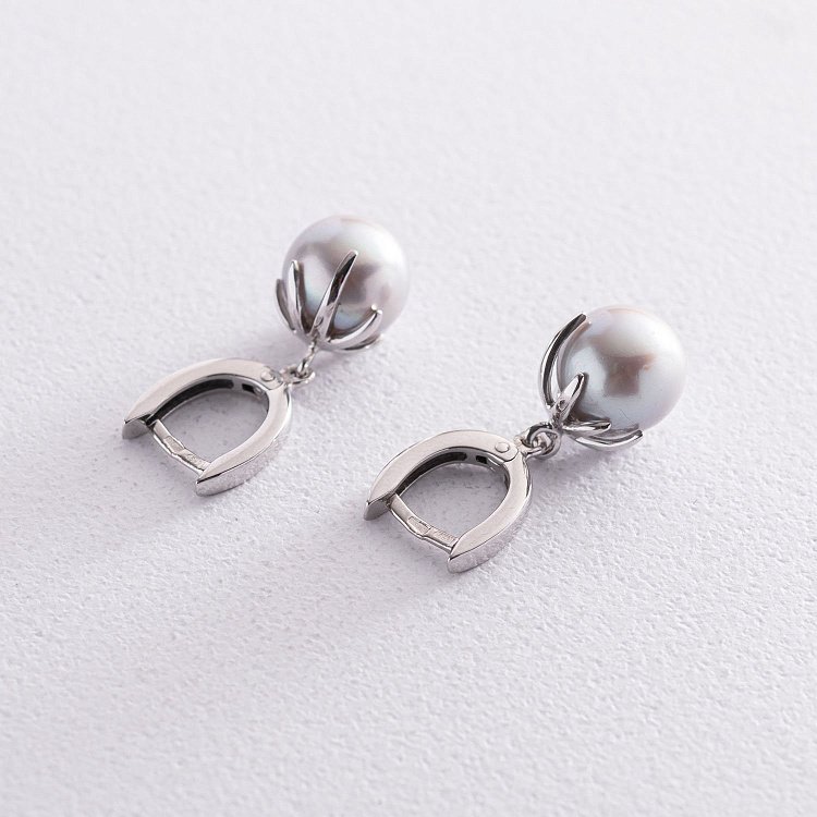 Золоті сережки з перлами с06786d від ювелірного магазину Онікс