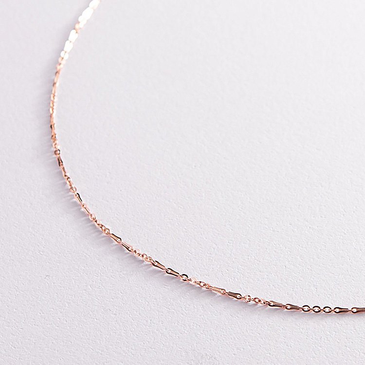 Колье - цепочка в красном золоте ц00397 от ювелирного магазина Оникс