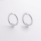 Сережки - кільця "Wendy" у сріблі 7335 от ювелирного магазина Оникс - 1