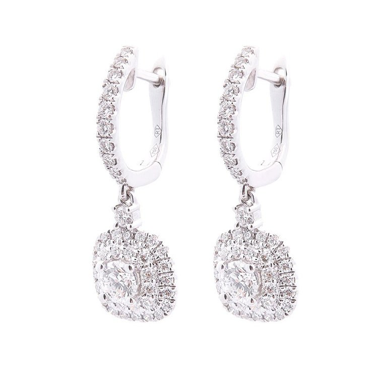 Золотые серьги с бриллиантами сб0232ri от ювелирного магазина Оникс