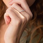 Кольцо в белом золоте с бриллианты кб0451ca от ювелирного магазина Оникс - 4