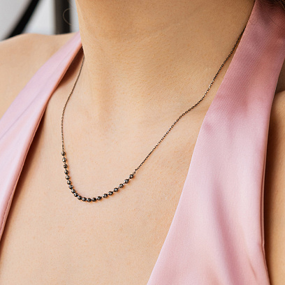 Золотое колье "Шарики" кол01629 №6