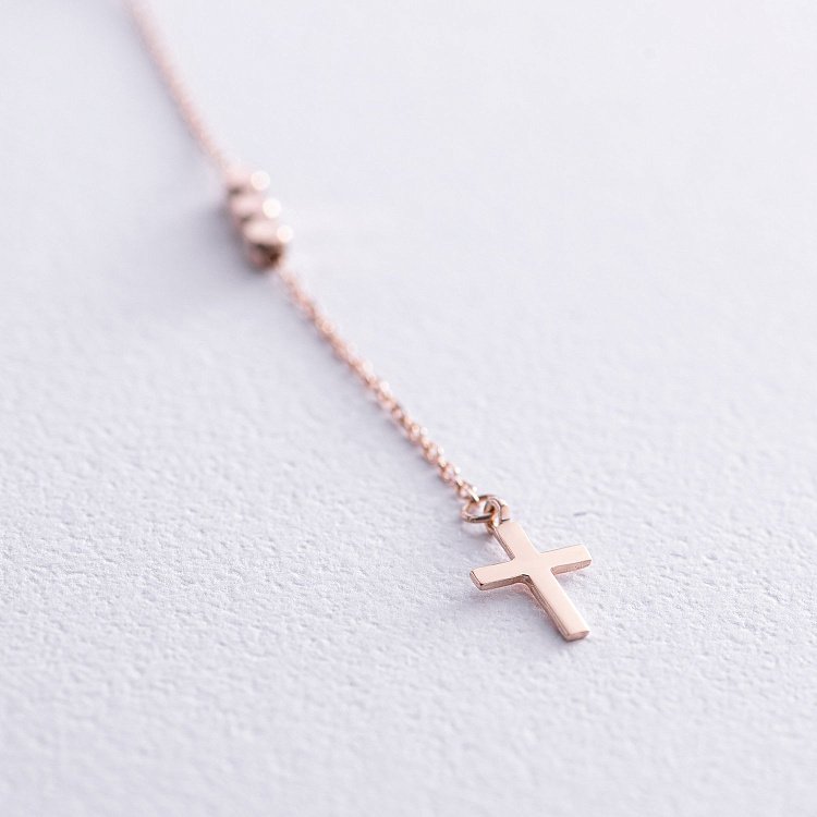 Кольє "Розарій" у червоному золоті кол02217 від ювелірного магазину Онікс - 4