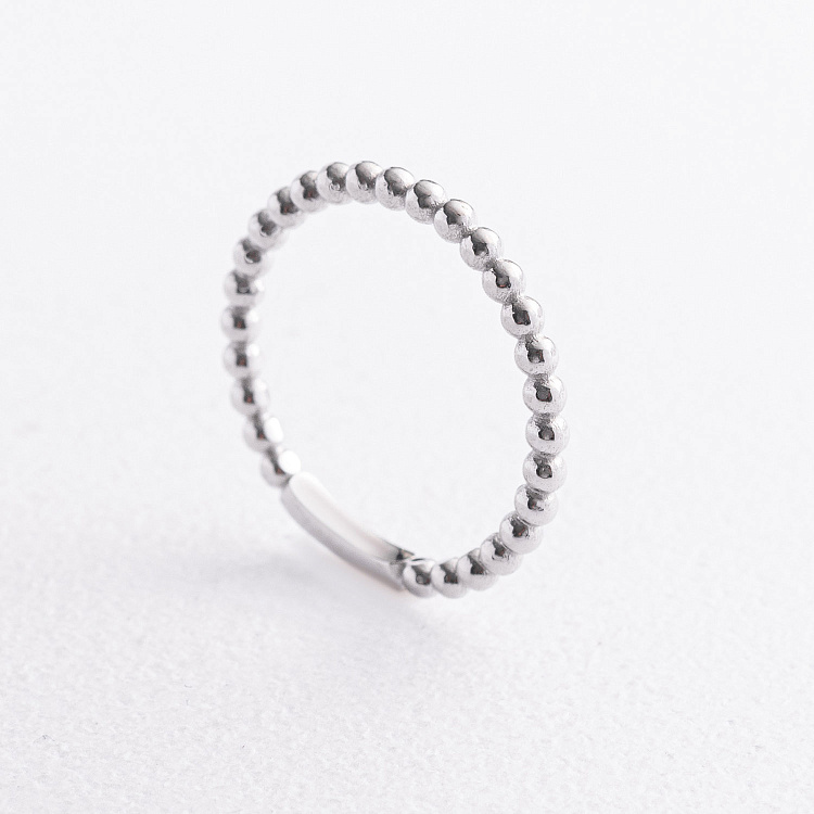 Каблучка "Кульки" в білому золоті к08526 від ювелірного магазину Онікс - 1