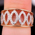 Золотое кольцо с камнями (фианиты) 14026076ди от ювелирного магазина Оникс - 4