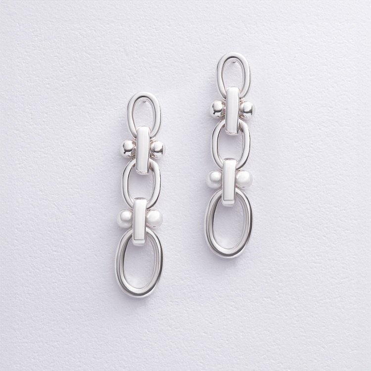 Срібні сережки "Beatrice" 123396 від ювелірного магазину Онікс