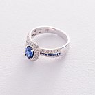 Золотое кольцо с бриллиантами и сапфирами кб0304lg от ювелирного магазина Оникс - 2