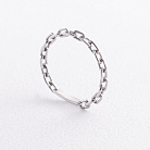 Каблучка "Ланцюжок" у білому золоті к08524 от ювелирного магазина Оникс