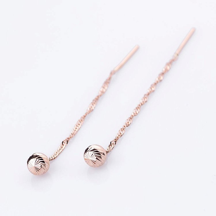 Золоті сережки "Кульки" с04552 від ювелірного магазину Онікс