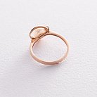 Золотое кольцо с жемчугом и фианитами к05500 от ювелирного магазина Оникс - 3