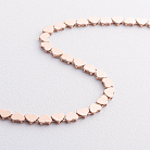 Браслет "Сердечки" в красном золоте б05782 от ювелирного магазина Оникс - 2