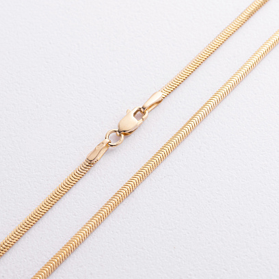 Колье "Gisele" в желтом золоте (снейк - 2 мм) ц00388-2