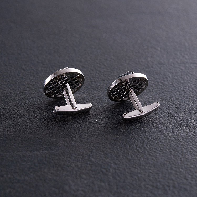 Срібні запонки "Дикий лев" 25074 від ювелірного магазину Онікс - 4