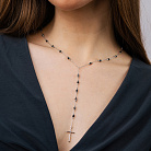 Золоте кольє з хрестиком (фіаніти) кол02594 от ювелирного магазина Оникс - 7