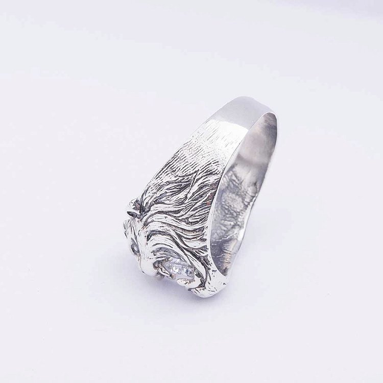 Срібний перстень "Лев" 11298 від ювелірного магазину Онікс - 1