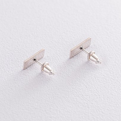 Срібні сережки - пусети "Love" 122868love №3