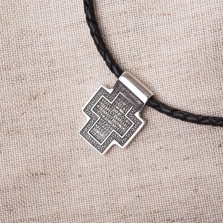 Православний хрест (чорніння) з молитвою 13324 від ювелірного магазину Онікс - 7