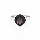 Помолвочное серебряное кольцо с дымчатым топазом 11808 от ювелирного магазина Оникс - 2