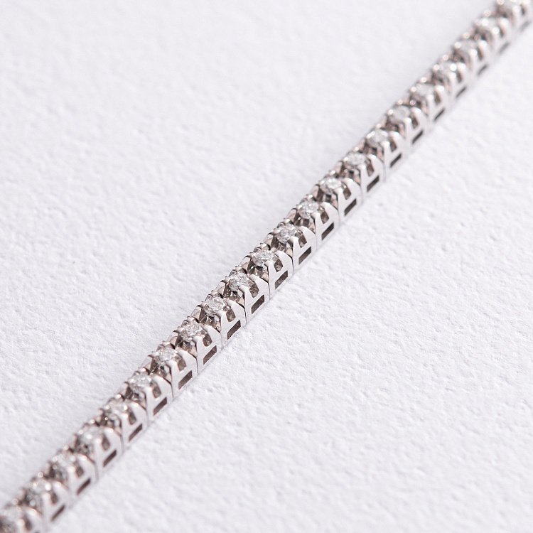 Браслет в белом золоте с бриллиантами 518771501 от ювелирного магазина Оникс - 3