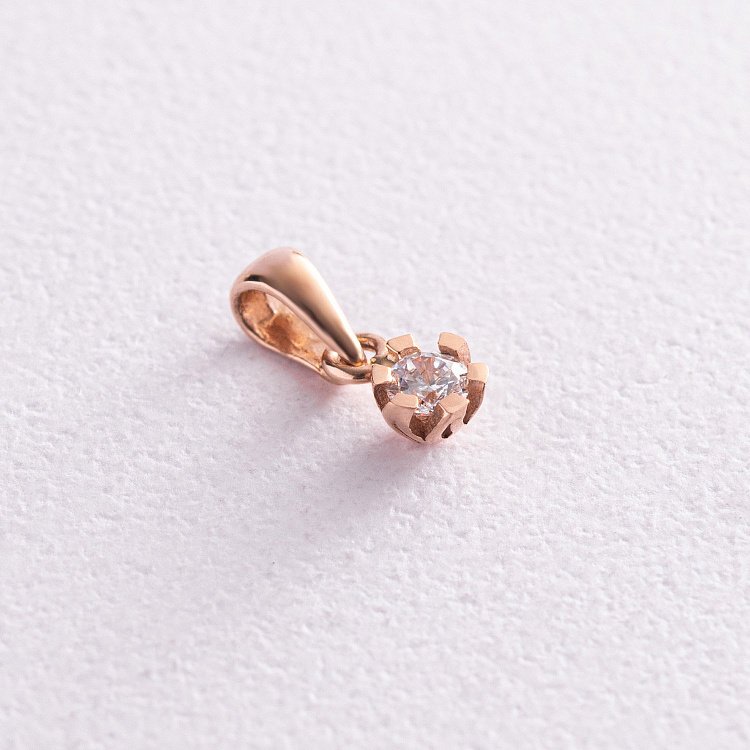 Золотий кулон (фіаніт) п03242 від ювелірного магазину Онікс