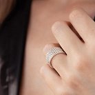 Серебряное кольцо "Рейчел" с шариками 112661 от ювелирного магазина Оникс - 16
