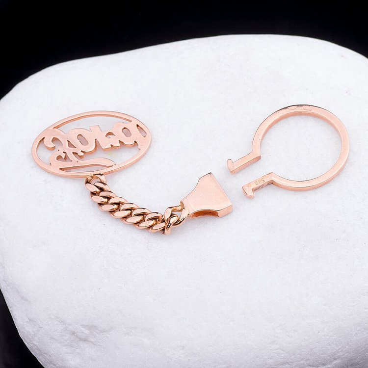 Золотой брелок "Ford-Форд" бр00001форд от ювелирного магазина Оникс - 2