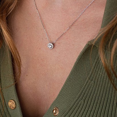 Золотой кулон с бриллиантами пб0029cha №2