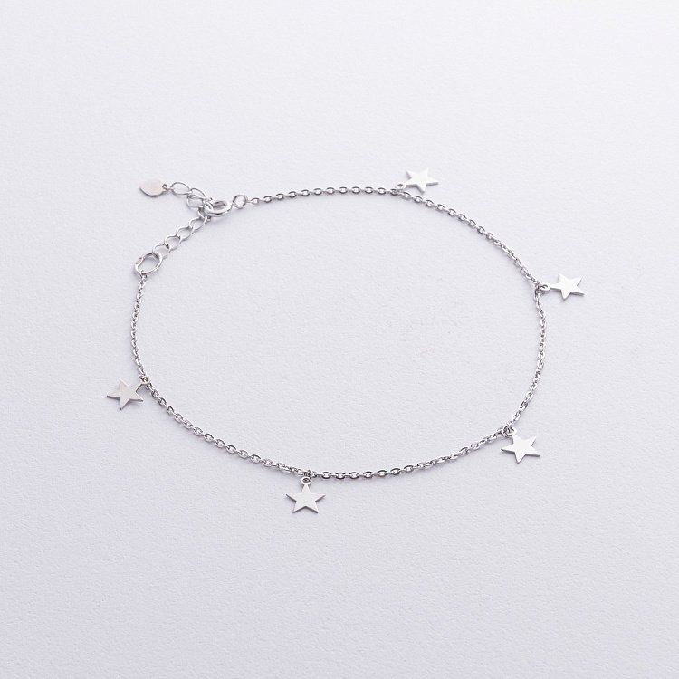 Срібний браслет "Зірочки" на ногу 905-00899 від ювелірного магазину Онікс