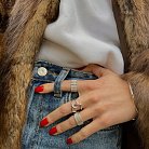 Широкое серебряное кольцо "Бьянка" 112692 от ювелирного магазина Оникс - 1